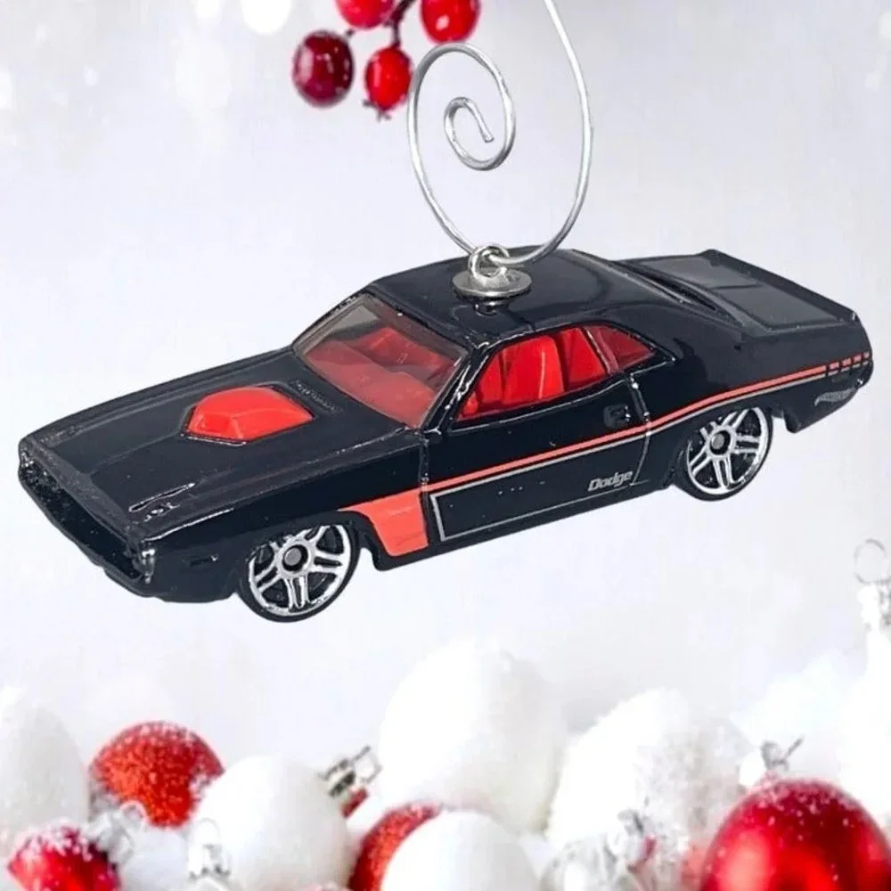 1970 Black Dodge‎ Challenger 1:64 ONE OF A KIND Christmas Tree Ornament